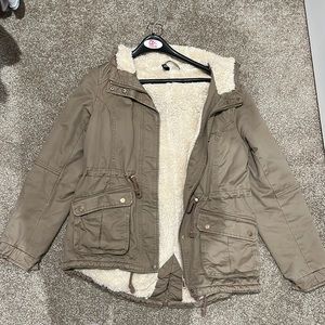 Divided brown jacket